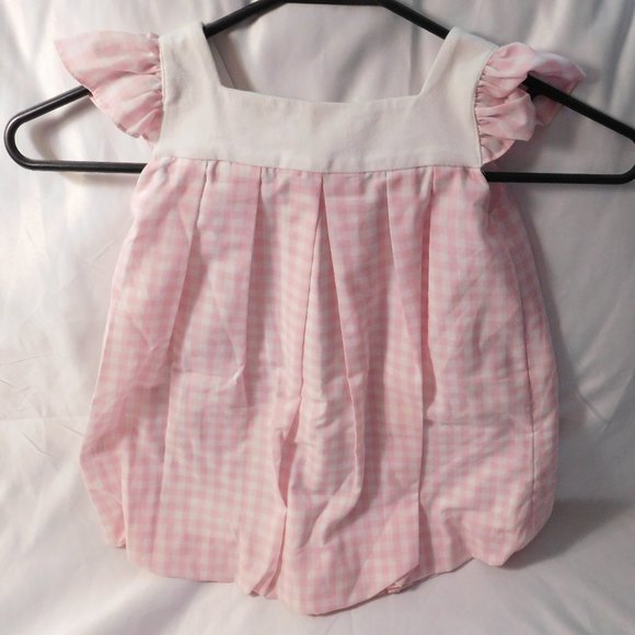 DOLLS AND DIVAS Pink and White Gingham Dress NEW - Picture 2 of 3